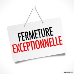 MAIRIE : AVIS DE FERMETURE (pour raisons sanitaires)