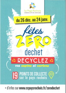 Recyclez vos sapins naturels et cartons bruns